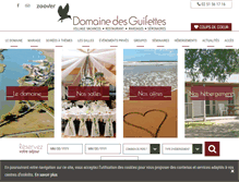 Tablet Screenshot of domainedesguifettes.com